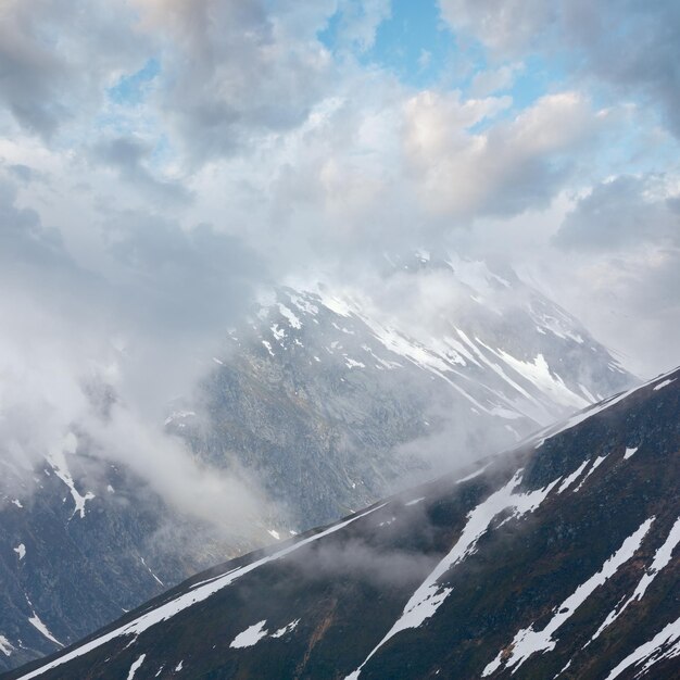 Summer mountain landscape oberalp pass switzerland