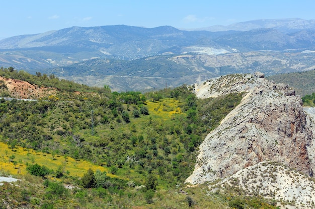 Summer mountain landscape (Sierra Nevada National Park, near Granada, Spain).