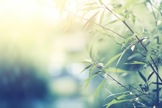 夏の自然背景 アイが生成された