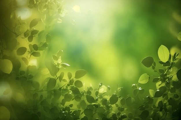 Summer Nature Background Scene. AI generative.