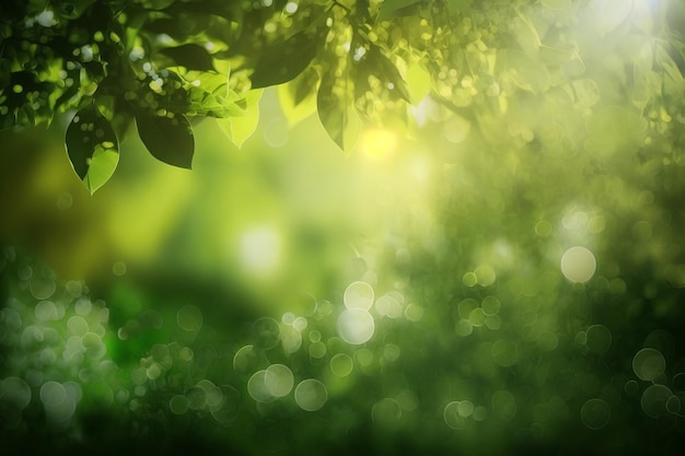 Summer Nature Background Scene. AI generative.