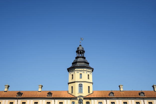 Summer Nesvizh Castle in the city of Nesvizh.Belarus