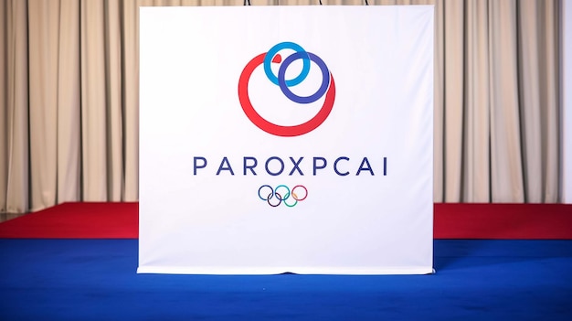 Summer Olympics logo Paris 2024 International multisport event Vector illustration isolated on w