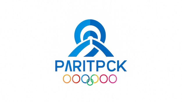 Photo summer olympics logo paris 2024 international multisport event vector illustration isolated on w