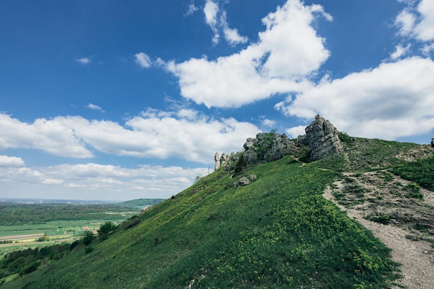 Летняя панорама гор в Европе