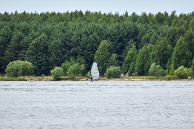 summer panorama of the Volga River