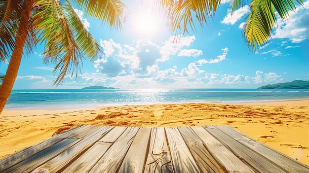 Summer panoramic landscape nature of tropical beach