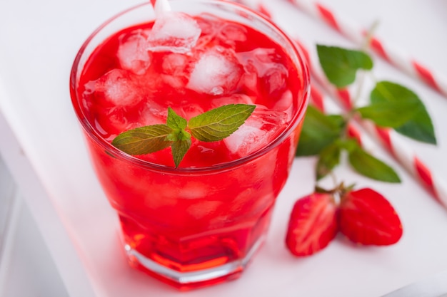 Summer party Strawberry drink .