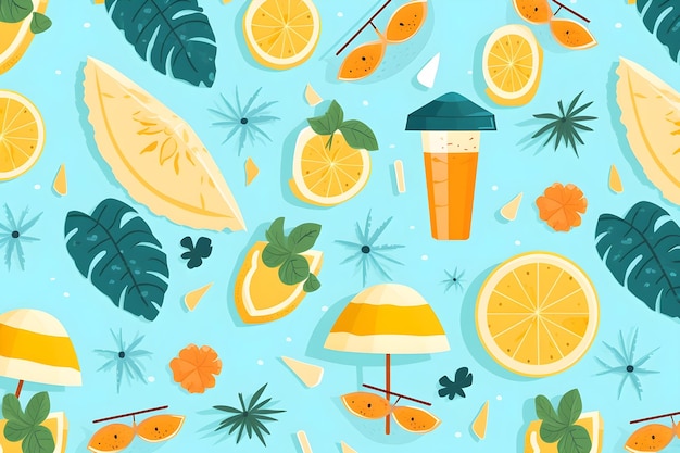 Photo summer pattern design