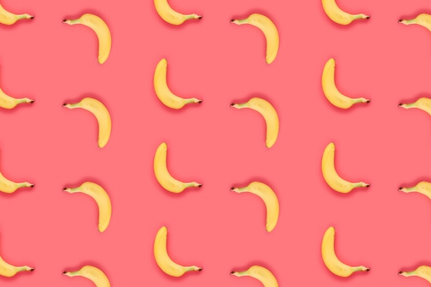 Summer pattern with bananas