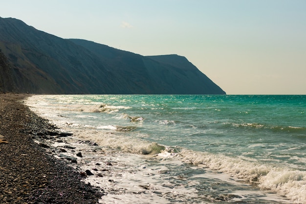 Summer photo of a sea landscape.