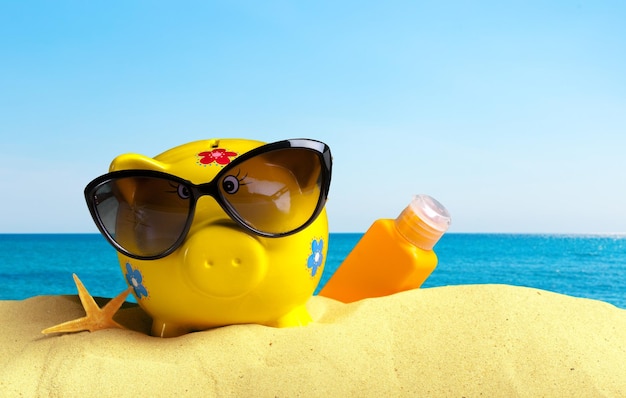 Summer piggy bank