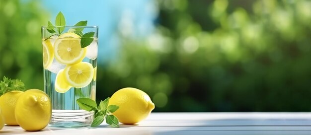 Foto bevanda estiva rinfrescante, limonata estiva o alcolica