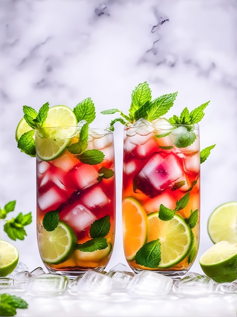 Summer refreshing juice by Ai Generate