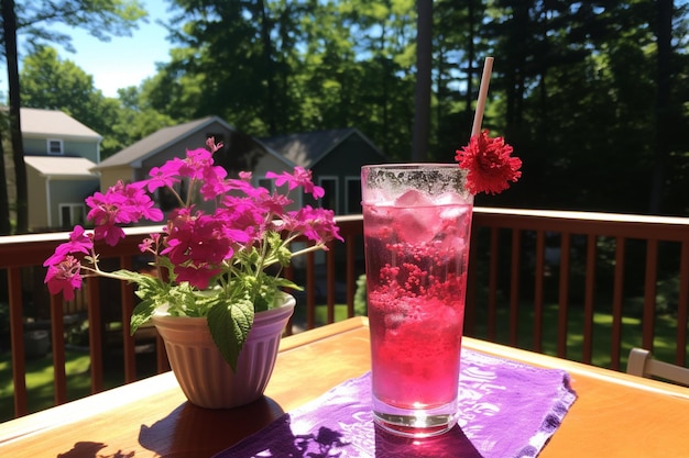 Photo summer refreshing mock tail