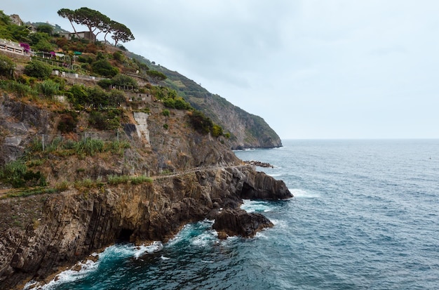 Summer Riomaggiore outskirts Cinque Terre