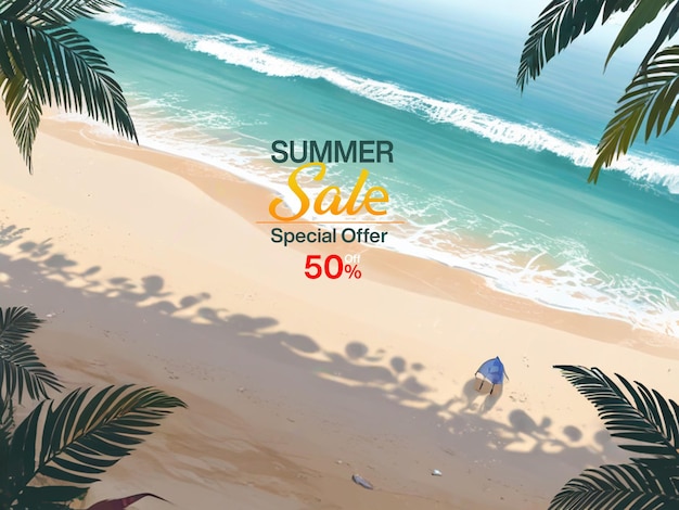 summer sale illustration