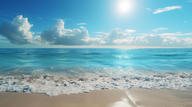 Summer sand and tropical sea background