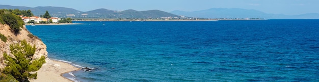 Summer sea coast Halkidiki Greece