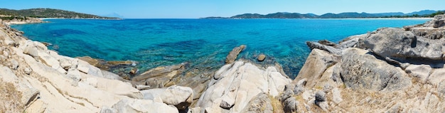여름 바다 해안 Halkidiki 그리스