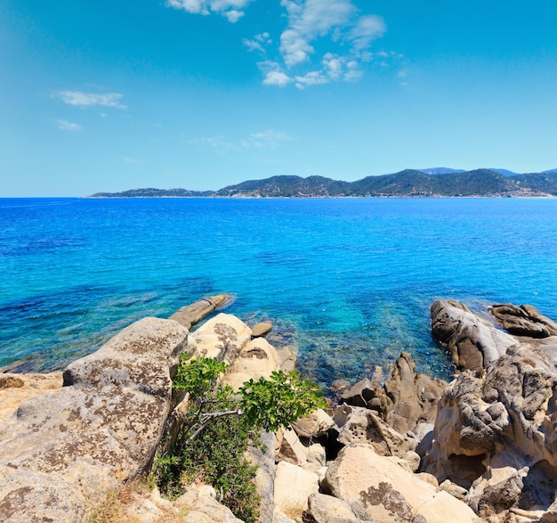 Summer sea coast Halkidiki Greece