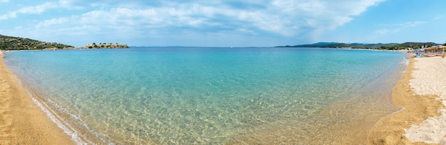 Costa del mare estivo sithonia grecia