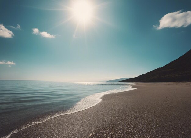 Photo a summer sea landscape