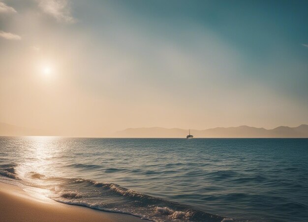 Photo a summer sea landscape