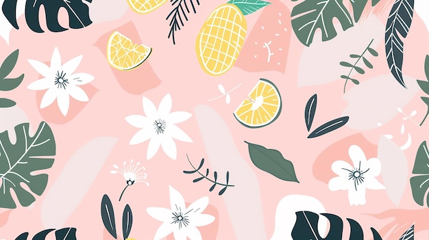 summer seamless pattern background
