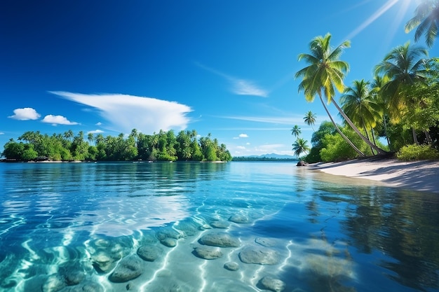 夏の海景色