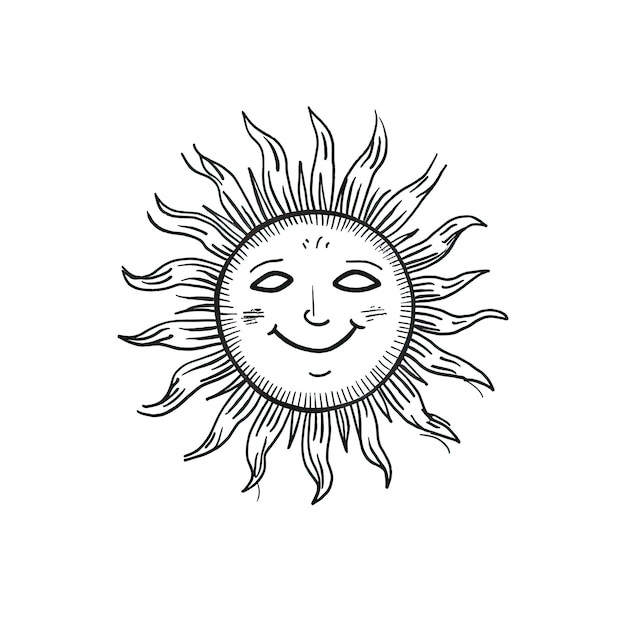 Summer smiling sun ai generated