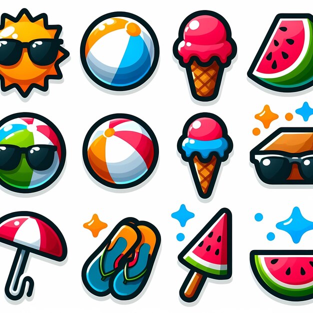 summer stickers