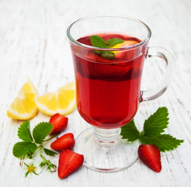 Summer strawberry drink