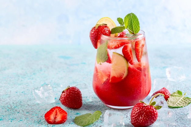Summer strawberry lemonade