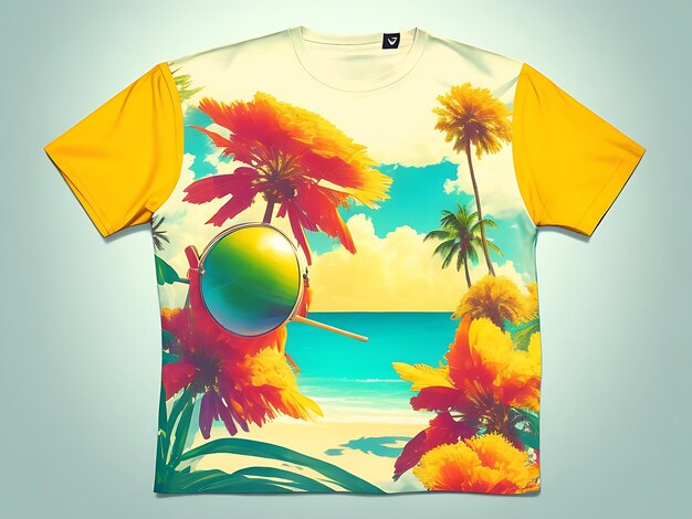 Summer t shirt design