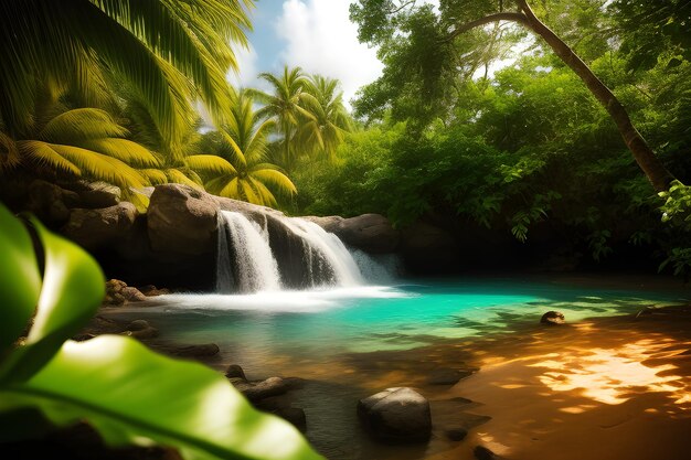 Foto estate di consistenza tropicale naturale esotica