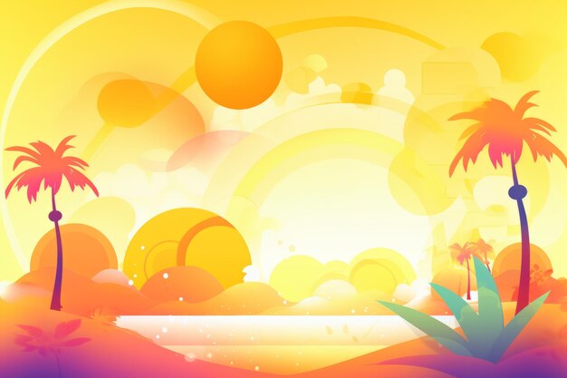 Summer themed background design