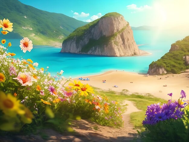 Summer time background photo