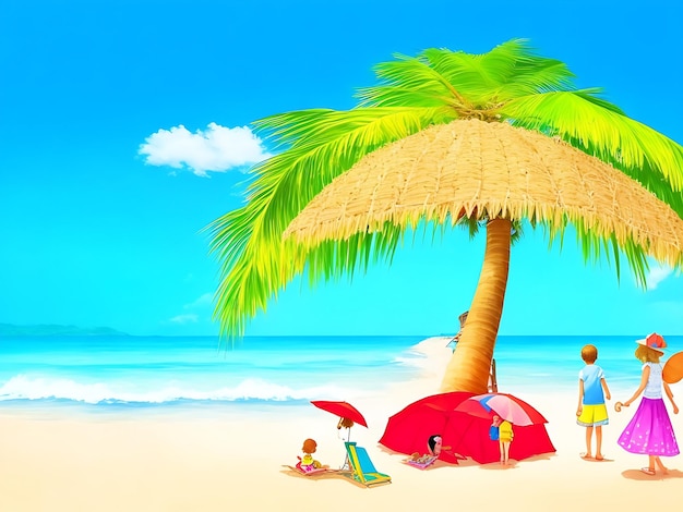 Summer time background photo