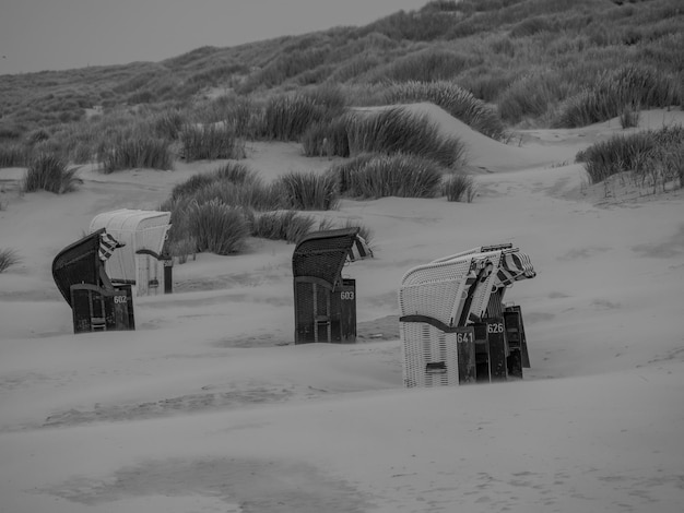 Photo summer time at juist beach