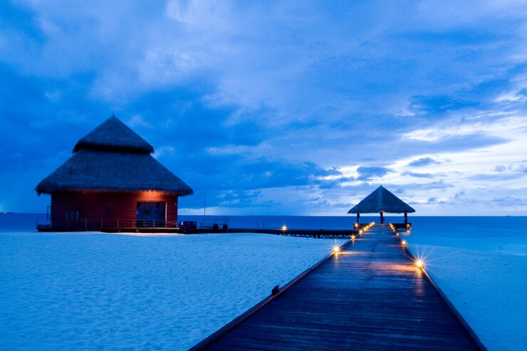 Photo summer time, nice sea, maldives beach, holiday and vacation, nice beach