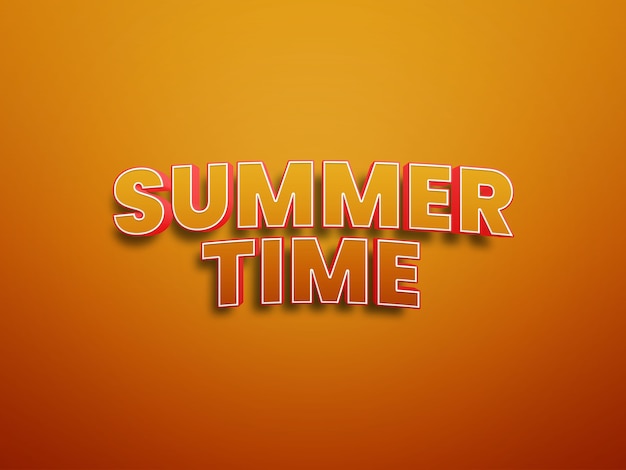 Photo summer time psd text effects file