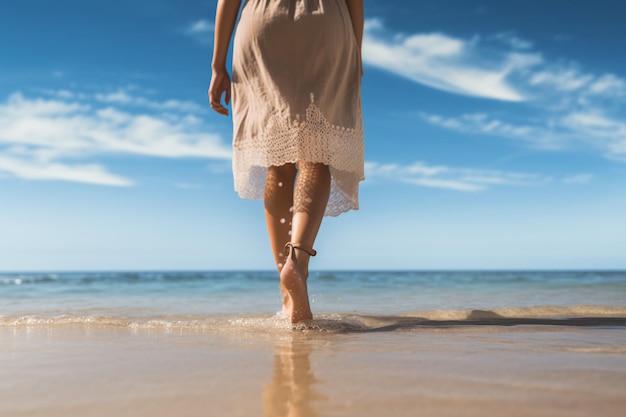 Premium AI Image  Summer Travel Girl Adventure Embarking on Thrilling Journeys
