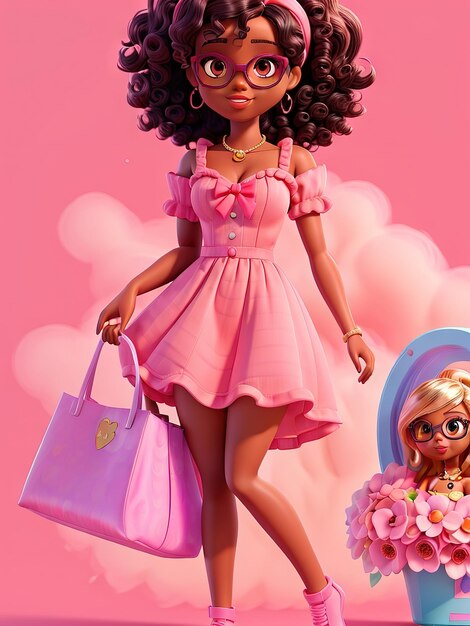 Summer trendy outfit for barbie doll fashionable shopping spree