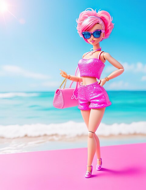 Summer Trendy Outfit for Barbie Doll Fashionable Shopping Spree