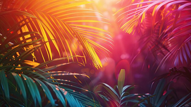 Summer tropical color with bright shades