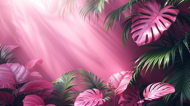 Photo summer tropical pattern