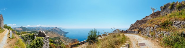 Photo summer tyrrhenian sea coast maratea italy