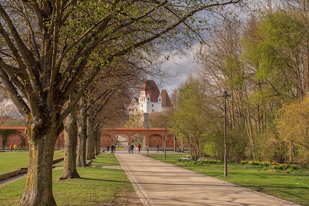 Summer view of the park Ingolstadt