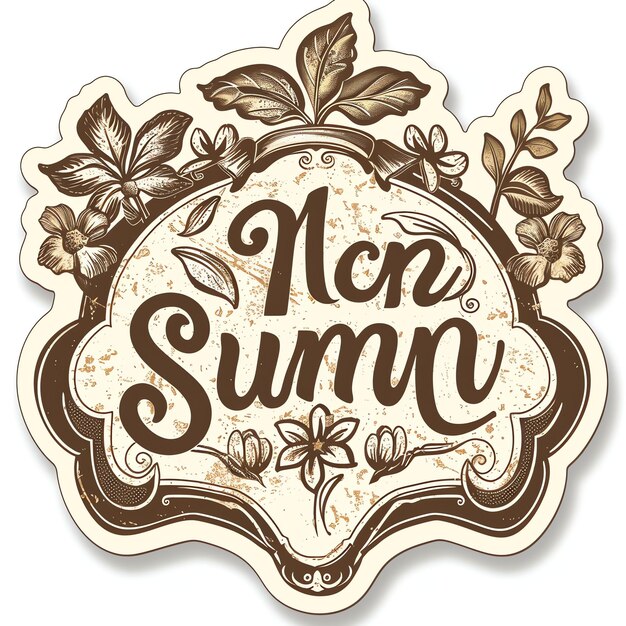 Photo summer vintage sticker